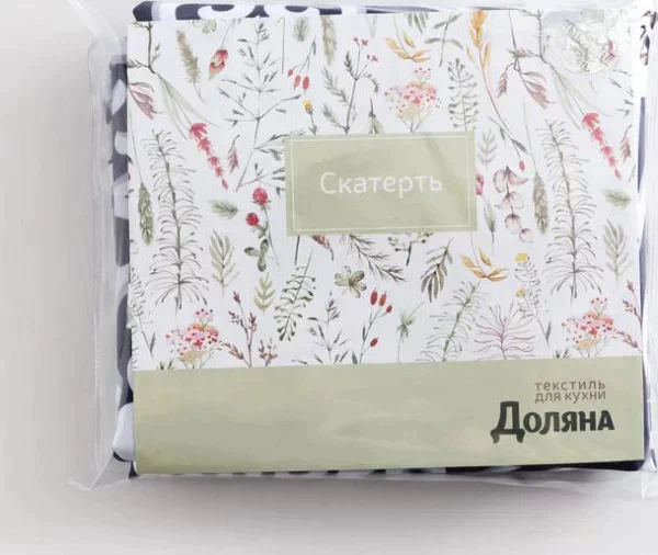 Скатерть Доляна Vintage patterns 150*260 +/- 2 см, 100% п/э