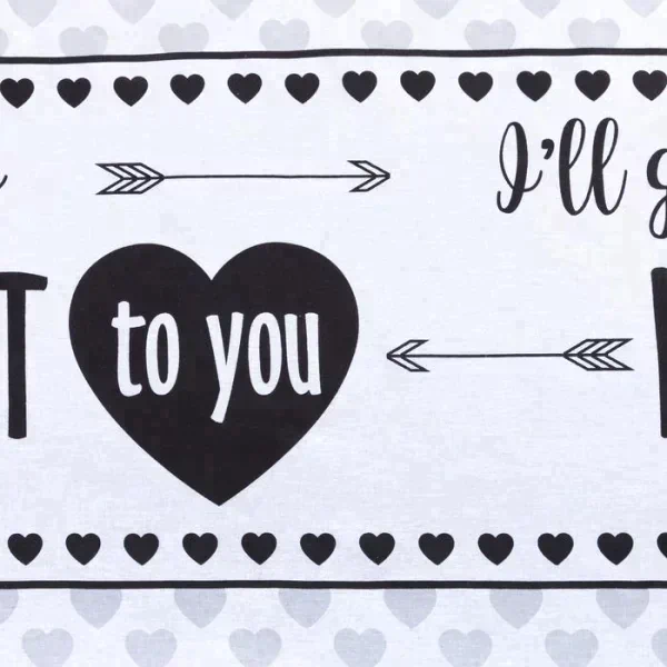 Постельное белье "Этель" дуэт My heart 143*215 см - 2 шт, 240*220 см, 70*70 см -2 шт, бязь