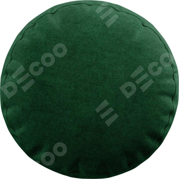 Подушка круглая Cortin вельвет зелёный