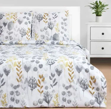 Постельное бельё Этель 1.5 сп Flora and spring (вид 2) 143х215 см,150х214 см, 70х70 см 2 шт