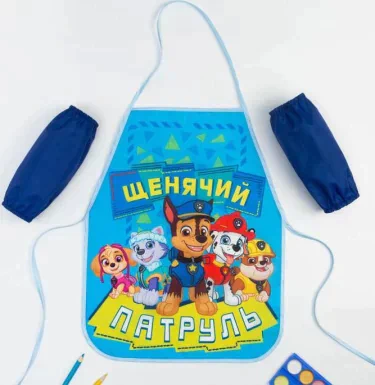 Фартук с нарукавниками детский PAW PATROL «Щенячий Патруль», 49х39 см
