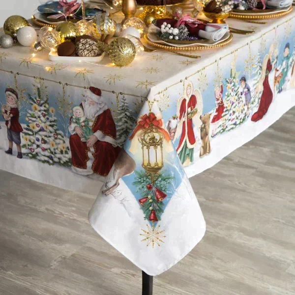 Набор столовый "Christmas time" скатерть 150х185см +/-3см с ГМВО, салф.40х40см-8шт, хл100%