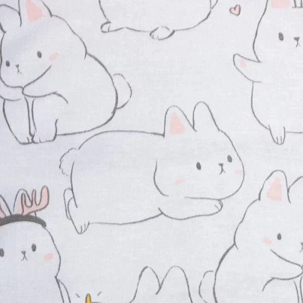 Постельное бельё Этель 1.5 сп Cute rabbits 143х215 см, 150х214 см, 70х70 см - 2 шт