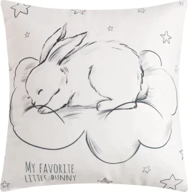 Подушка декоративная "Little bunny", 40*40 см, 100% п/э, велюр