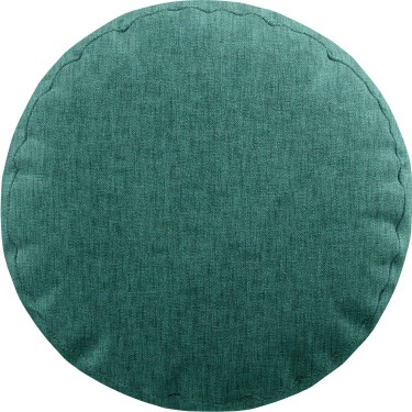 Подушка круглая Cortin лён кашемир бирюзовый