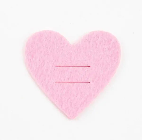 Набор для декора столовых предметов "Love" 4 шт,  розовый, 5,4 х 5 см, 100% п/э, фетр
