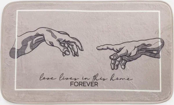 Набор ковриков для ванной Этель "Forever" 2 шт, 80х50 см, 50х40 см, велюр