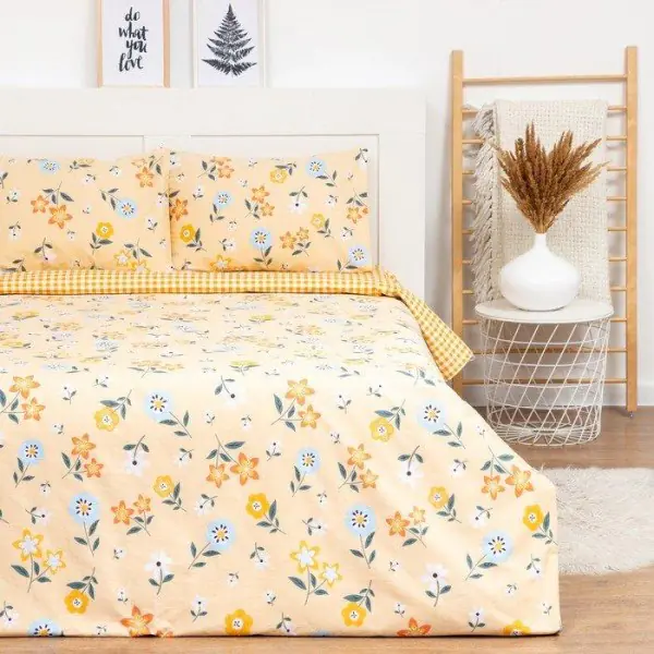 Постельное бельё LoveLife 1, 5сп Yellow mood 143х215см, 150х225см, 50х70см-2шт, 100%хлопок, сатин, 125г/м²