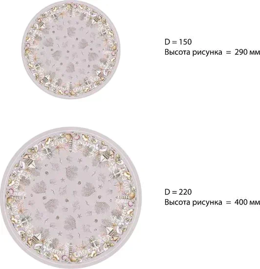 Скатерть Этель «Коралловый риф» 180х145см +/-3см, 100% хл, саржа 190 гр/м2