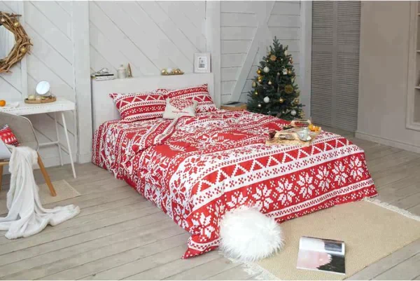 Постельное белье LoveLife 1,5сп Christmas ornament 143*215см,150*225см,50*70см-2шт