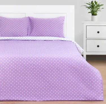 Постельное бельё «Этель» 1, 5 сп. Purple style 143х215, 150х214, 50х70-2 шт, поплин, 125г/м2