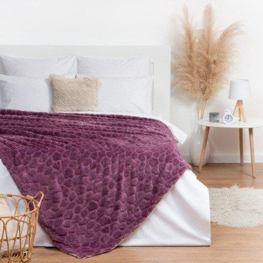 Плед Этель «Мозайка» 180х200 см, цвет фиолетовый