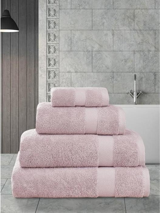 Полотенце махровое Arel, размер 50x100 см, цвет грязно-розовый