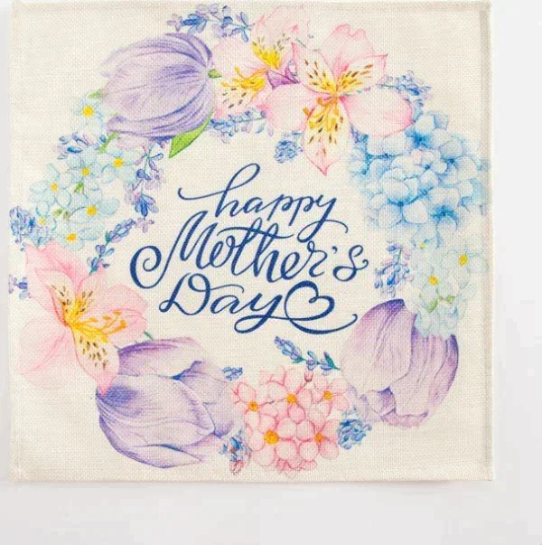 Салфетка декоративная "Mothers day" 30*30см,100% п/э
