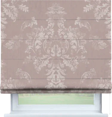 Римская штора «Кортин» для проема «Винтажный узор бежевый»