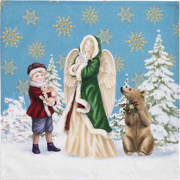 Набор столовый "Christmas time" скатерть 150х185см +/-3см с ГМВО, салф.40х40см-8шт, хл100%