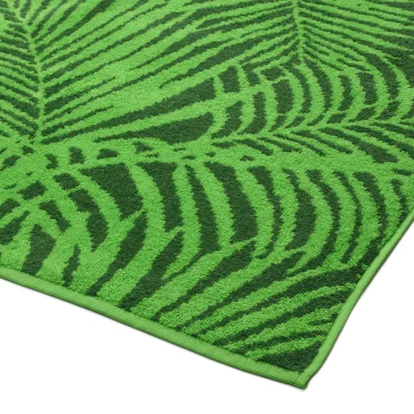 Полотенце махровое Tropical color, 100х150 см, цвет зелёный