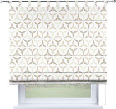 Римская штора «Кортин» на петлях «Бежевая графика»