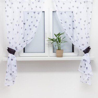 Комплект тюль Этель Love is 145х180см-2шт., 100% п/э