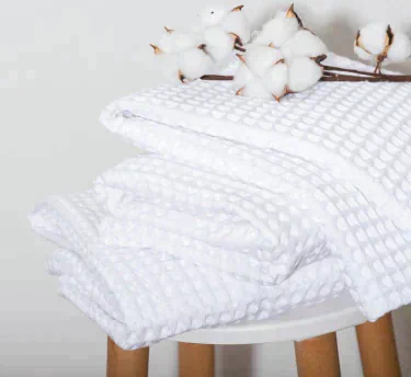 Полотенце вафельное банное Этель Boho 67х140 см, цвет белый, 100% хл, 290 гр/м2