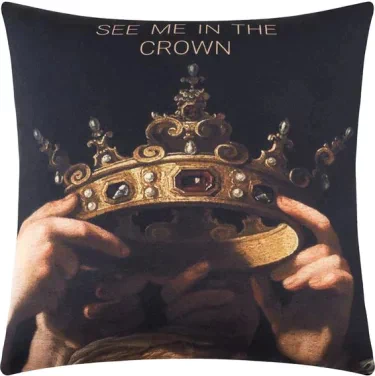Подушка декоративная Crown, 35х35 см, габардин, 100% п/э