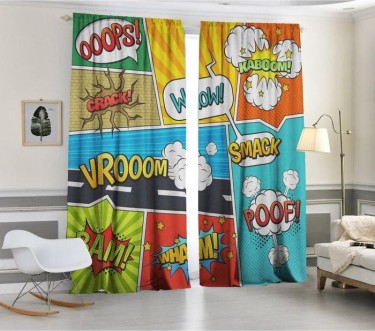 Комплект штор Фарс, 147х267 +/- 3см 2шт, габардин, п/э100%