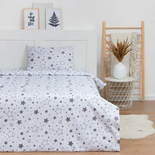 Постельное бельё LoveLife 1.5 сп «Звезды» (вид 1) 147х210, 150х215, 50х70-1 шт, 100% хлопок, бязь 120г/м2