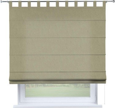 Римская штора «Кортин», канвас латте, на петлях