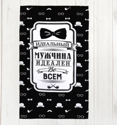 Полотенце кухонное Доляна "Джентльмен" 35х60 см, 100% хлопок, рогожка