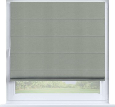 Римская штора «Кортин» на створку, ткань вельвет светло-серый