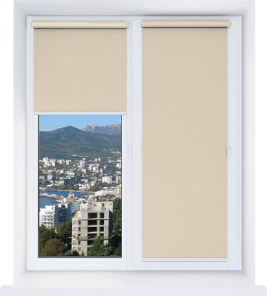 Рулонная штора Мини Эко кофейный 09