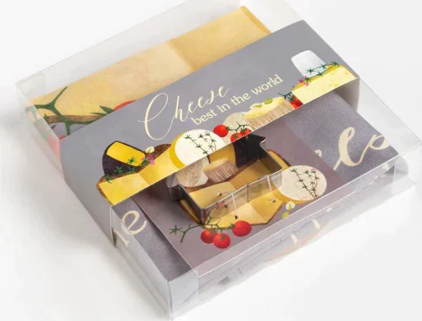 Набор кухонный «Cheese» подставка, полотенце, формочка