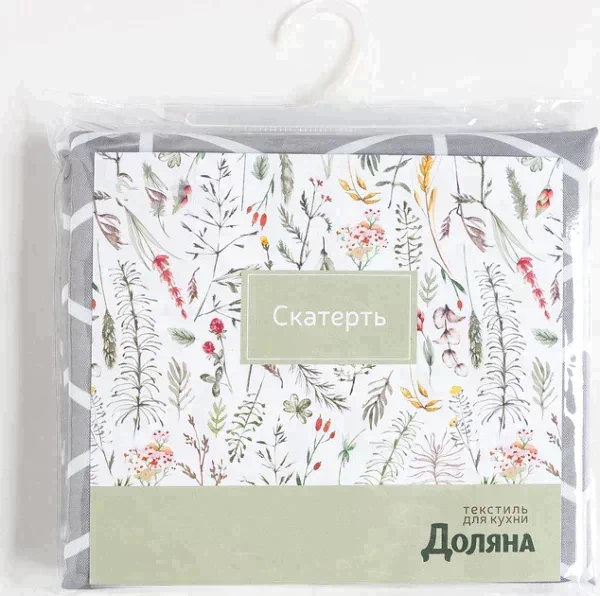 Скатерть Доляна Hexagon 145х300 см, 100% п/э
