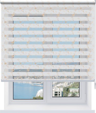 Рулонная штора День-ночь Elegant белый