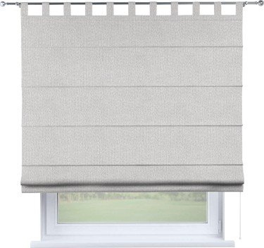 Римская штора «Кортин», лён димаут светло-бежевый, на петлях