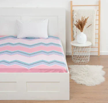 Простыня на резинке LoveLife 160*200*25см, "Палитра", 100% хлопок, сатин, 125г/м²
