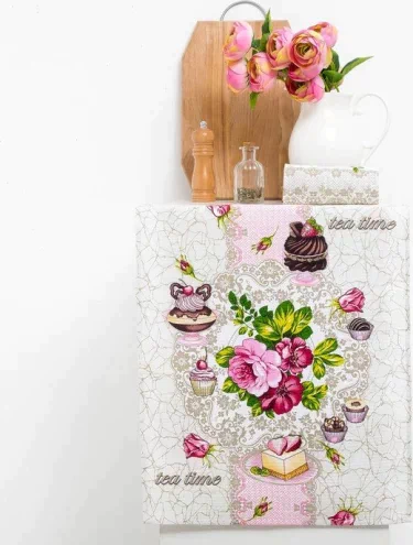 Полотенце DomoVita Чаепитие,МИКС 45х60 см, хлопок 100%, 170 г/м²