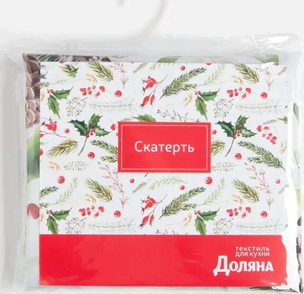 Скатерть Доляна «Шишкин лес» 145×180 см, 100% п/э