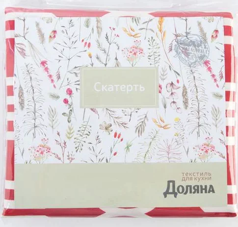 Скатерть Доляна Plexus 150*110 +/- 2 см, 100% п/э