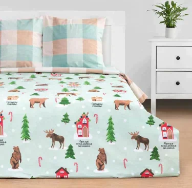 Постельное белье "Этель" Евро Волшебное время 200*217 см, 240*220 см, 70*70 см - 2 шт