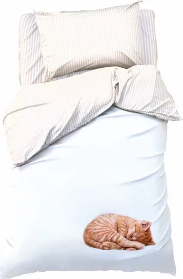 Постельное бельё «Этель» Кitty, 1.5 сп., 143х215 см., 150х214 см., 50х70 см. - 1 шт., 100% хл., бязь