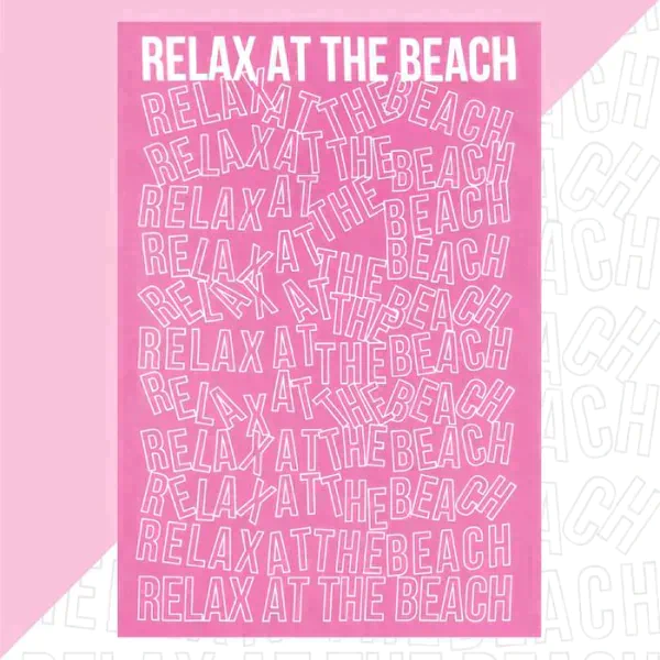 Полотенце пляжное Этель Relax 96х146 см, 100% хлопок