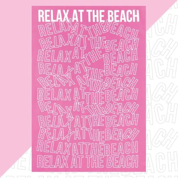 Полотенце пляжное Этель Relax 96х146 см, 100% хлопок