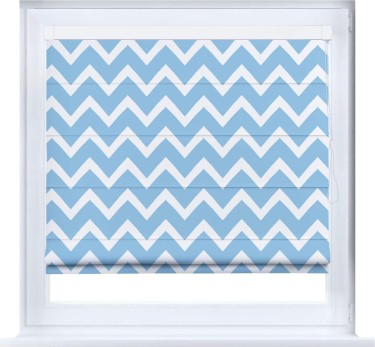 Римская штора «Кортин» кассетная «Зигзаг средний»