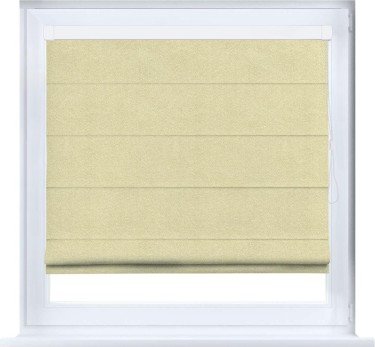 Римская штора «Кортин» кассетная, ткань софт однотонный молочный