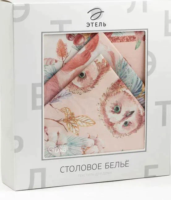 Набор столовый "Pink magic" скат.150х220см +/-3см с ГМВО, салф.40х40см-12шт, хл100%