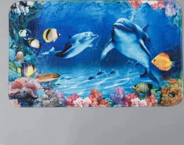 Коврик Доляна «Морской мир», 49×80 см