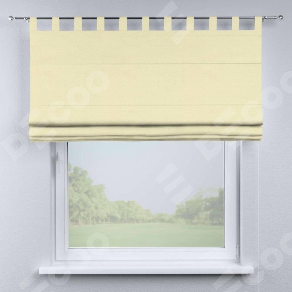 Римская штора на петлях «Кортин», ткань блэкаут однотонный, бежевый