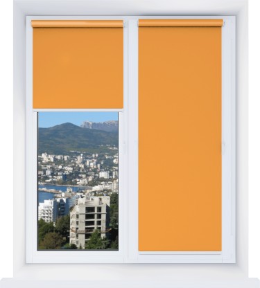 Рулонная штора Мини Натали ВО оранжевый 95