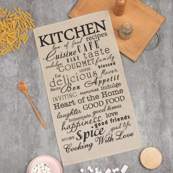 Полотенце "Доляна" Kitchen 35х60 см, 100% хл, вафля 160 г/м2